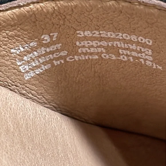 Dansko Maci Leather Slip On Clog Platform Sandals Black & Tan Size 37 (US 6.5-7) - Picture 9 of 16